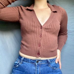 Button up sweater